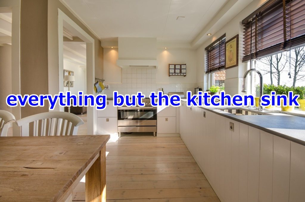 everything but the kitchen sink