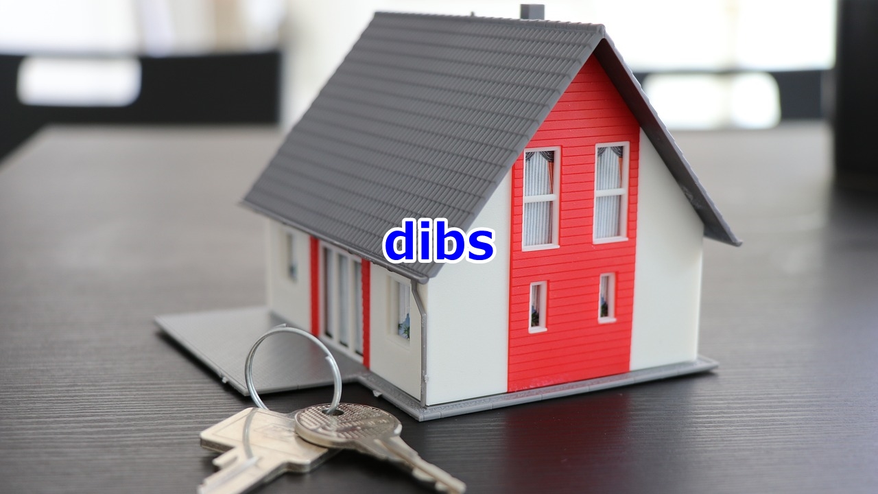dibs ［優先的に所有する権利］私のものだ！