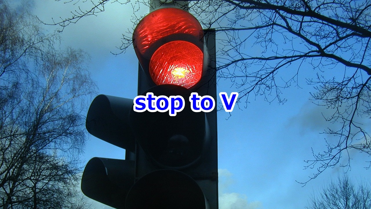 stop to V …するために立ち止まる、足を止める